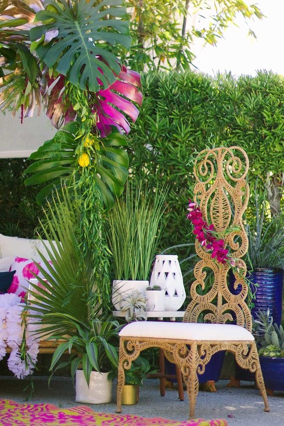 Tiki inspired bridal shower