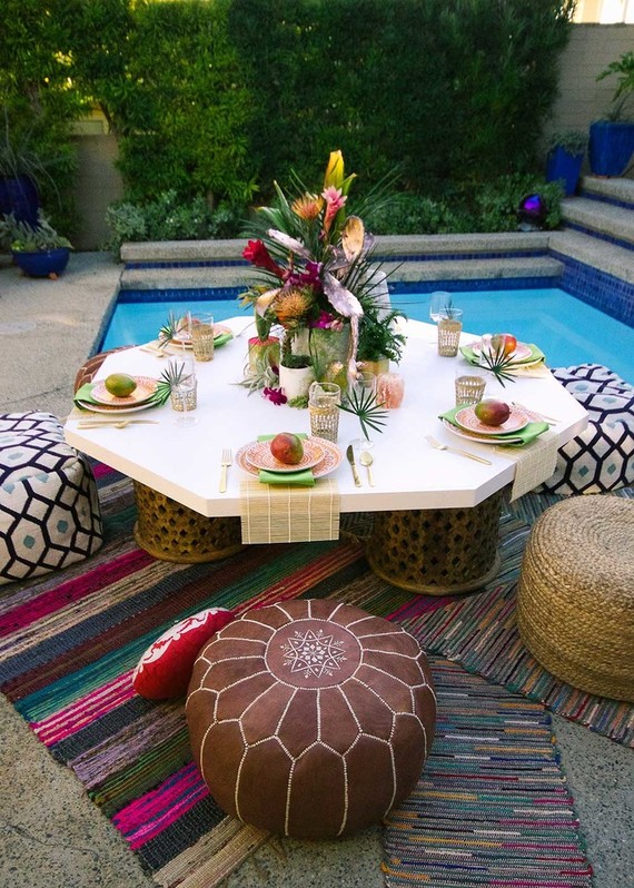 Tiki inspired bridal shower