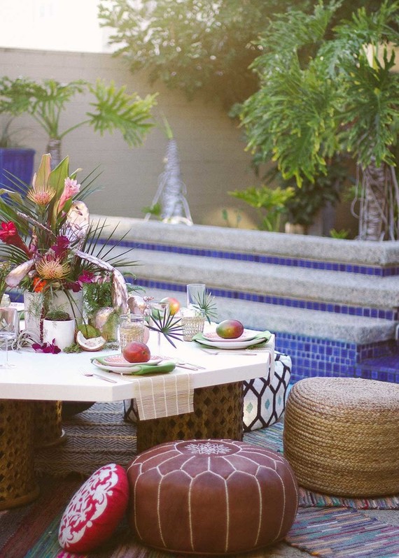 Tiki inspired bridal shower