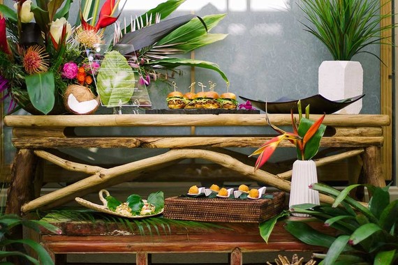 Tiki inspired bridal shower