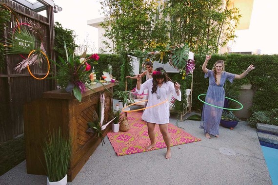 Tiki inspired bridal shower