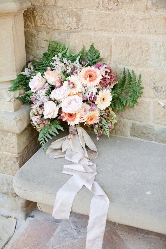 Spring bridal bouquet