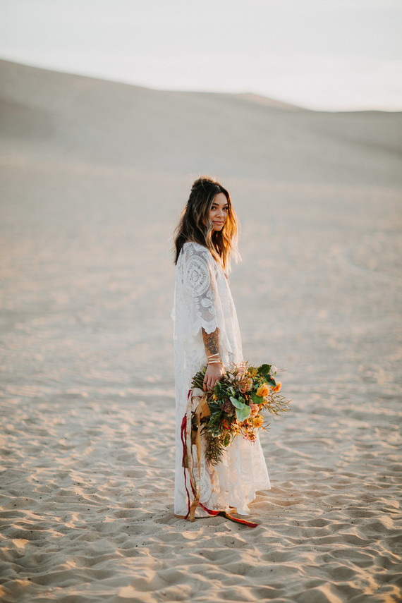 Boho desert bride