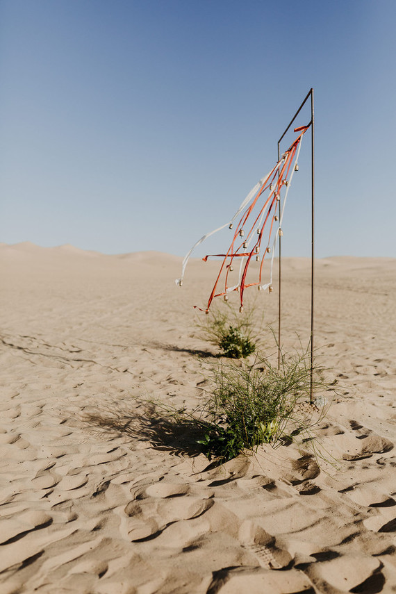Desert wedding ceremony