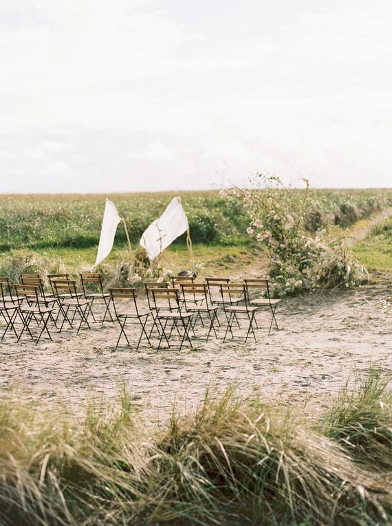 Oregon coast wedding ceremony