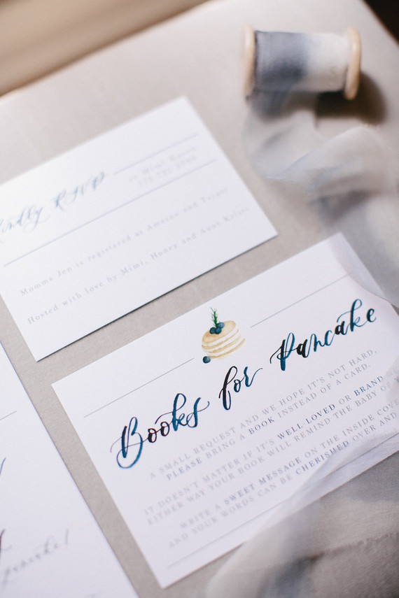 pancake baby shower invites