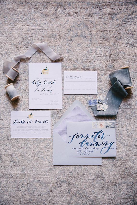 elegant baby shower invites