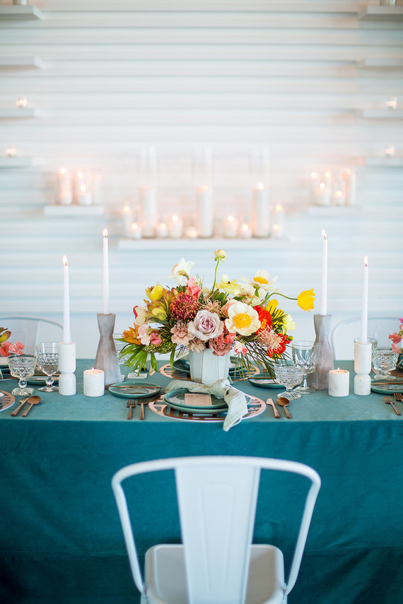 Modern wedding flowers