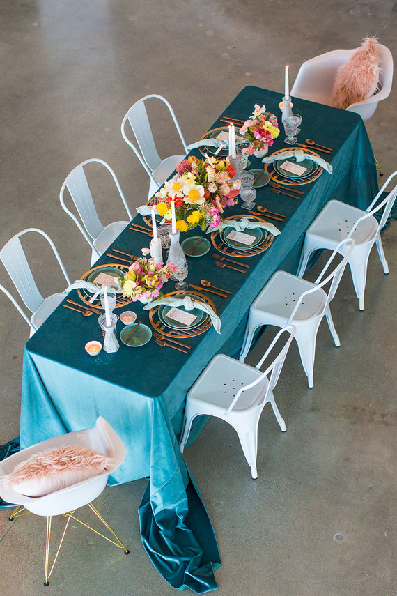 Modern tablescape