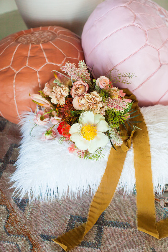 Spring bridal bouquet