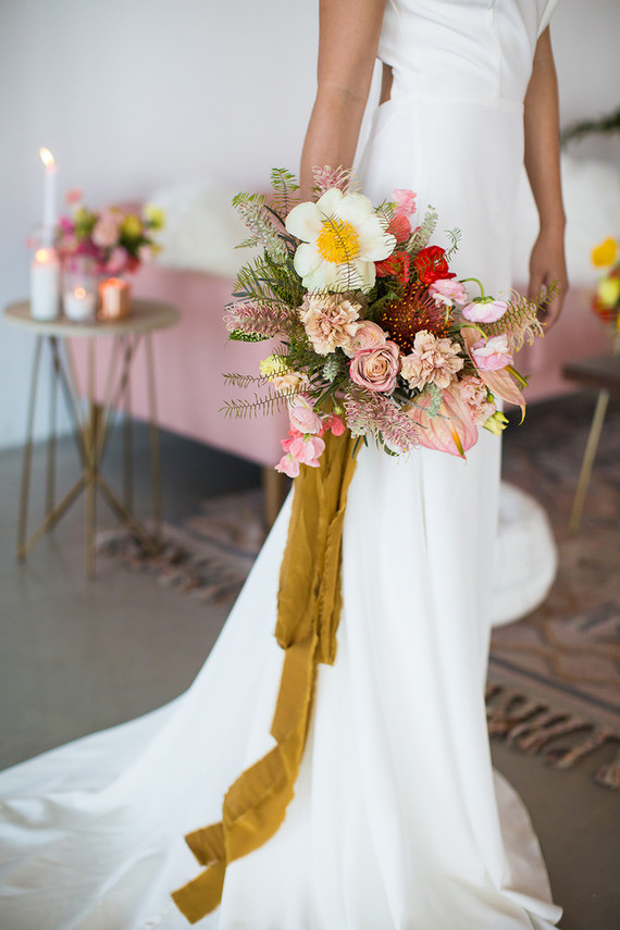 Spring bridal bouquet