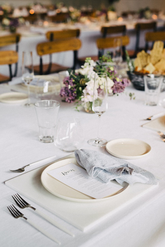 White place setting