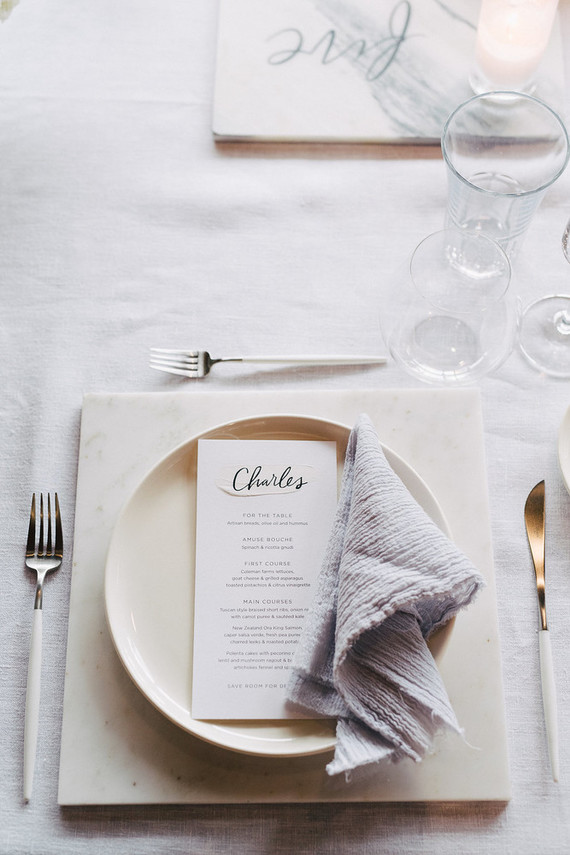 Modern place setting Inspiration