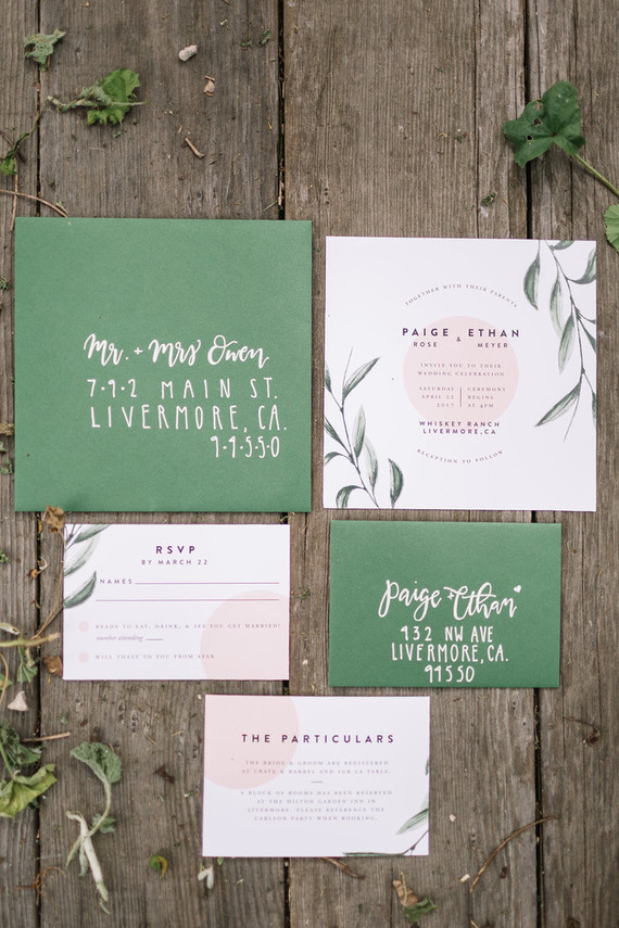 Rustic wedding invite