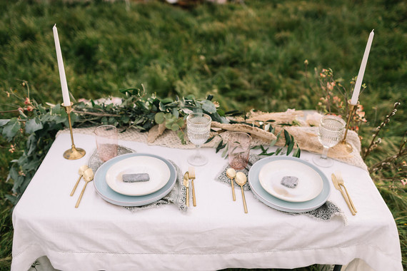 Rustic place setting
