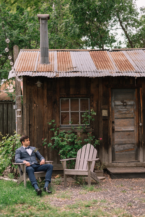 Rustic groom