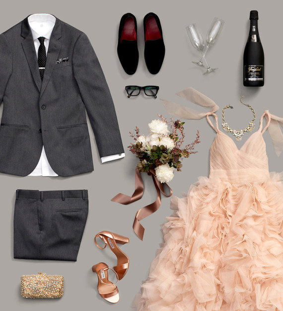 Glam wedding style