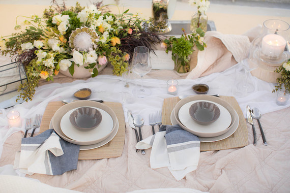 Coastal place settings Inspiration