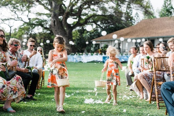 Tropical flower girls Inspiration