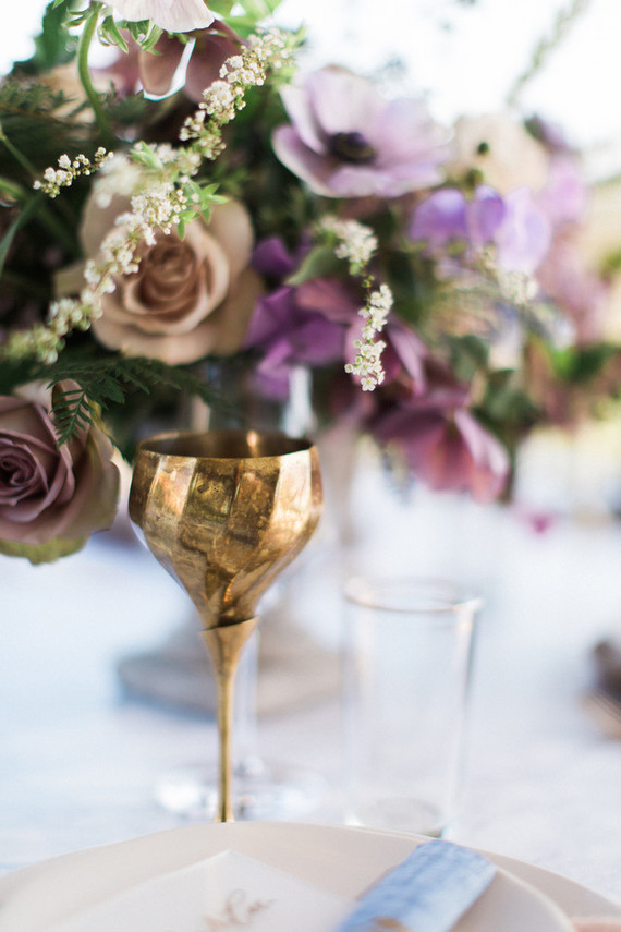 Gold glassware