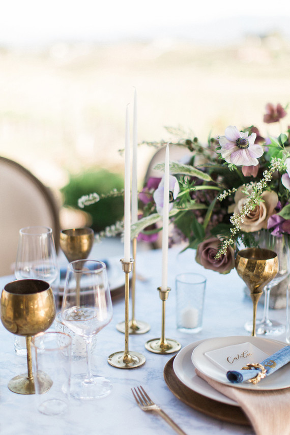Gold tableware