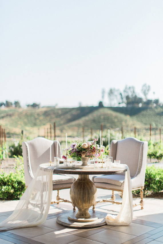 Elegant sweetheart table