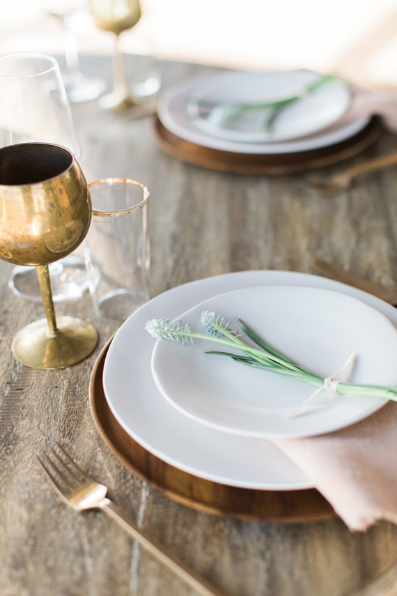 Organic place setting Inspiration