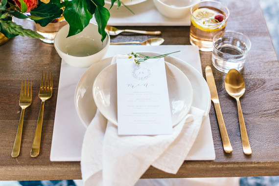 White place setting Inspiration