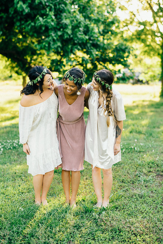 Boho bridesmaids