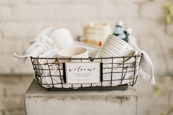 Coffee welcome basket