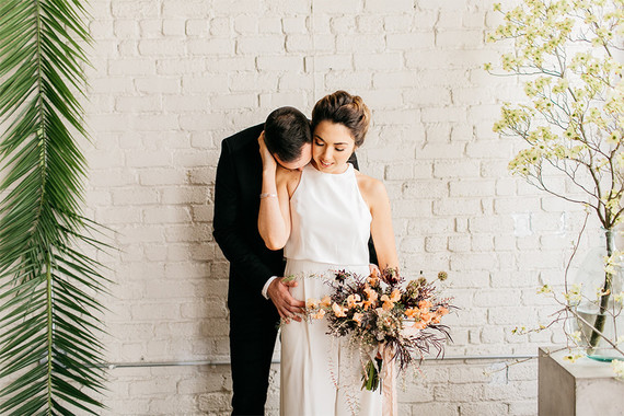 Romantic modern industrial wedding inspiration Inspiration