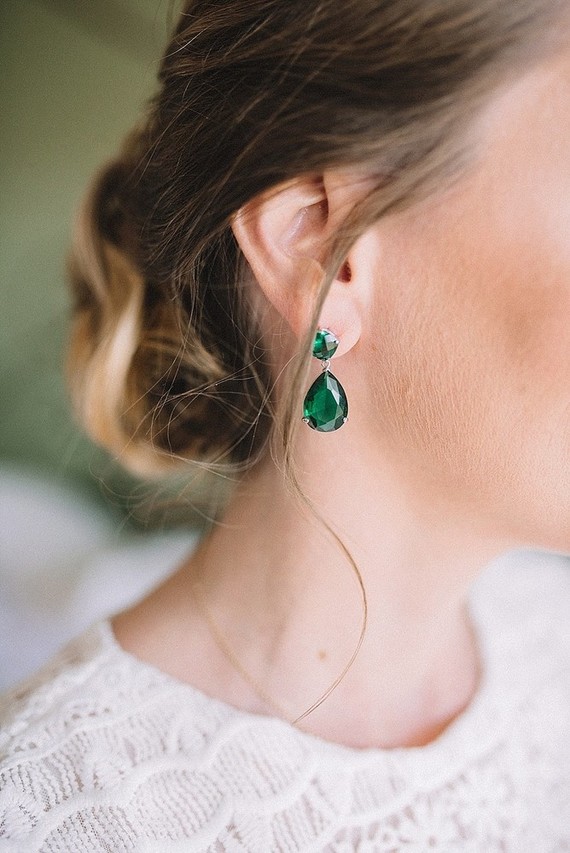 Emerald earrings