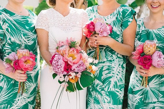 Peony bouquets