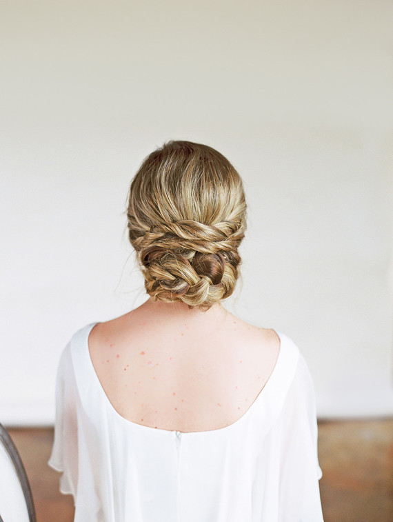 DIY bridal hairstyle