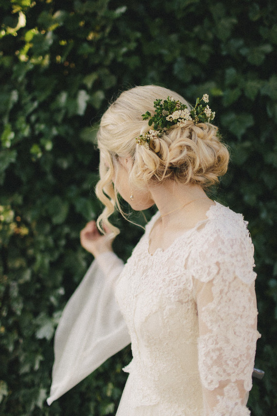 Romantic wedding hairstyle