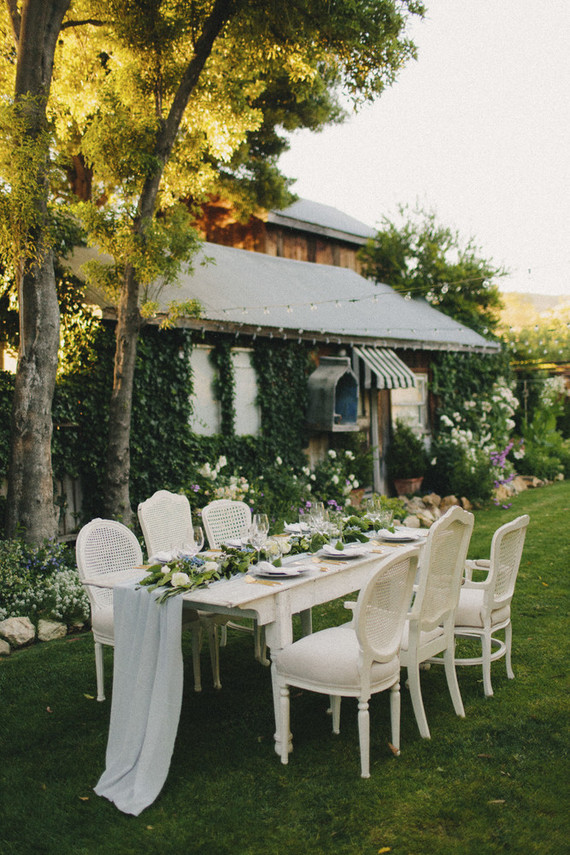 Elegant vintage tablescape