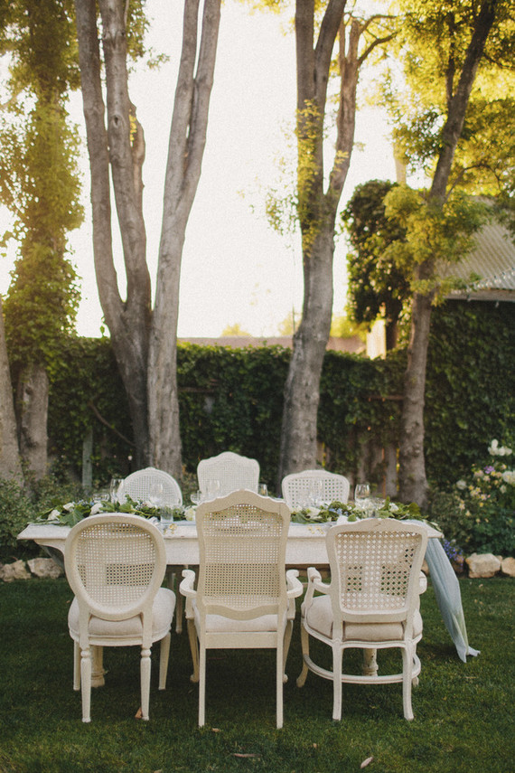 Elegant vintage tablescape