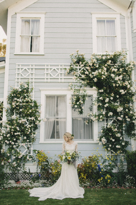 Romantic wedding portrait