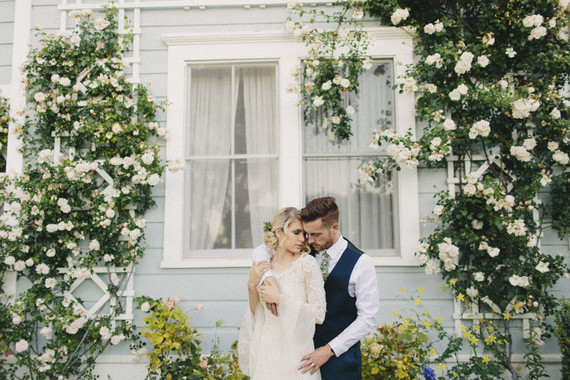 Romantic wedding portrait