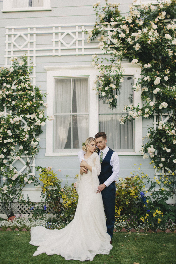 Vintage wedding portrait