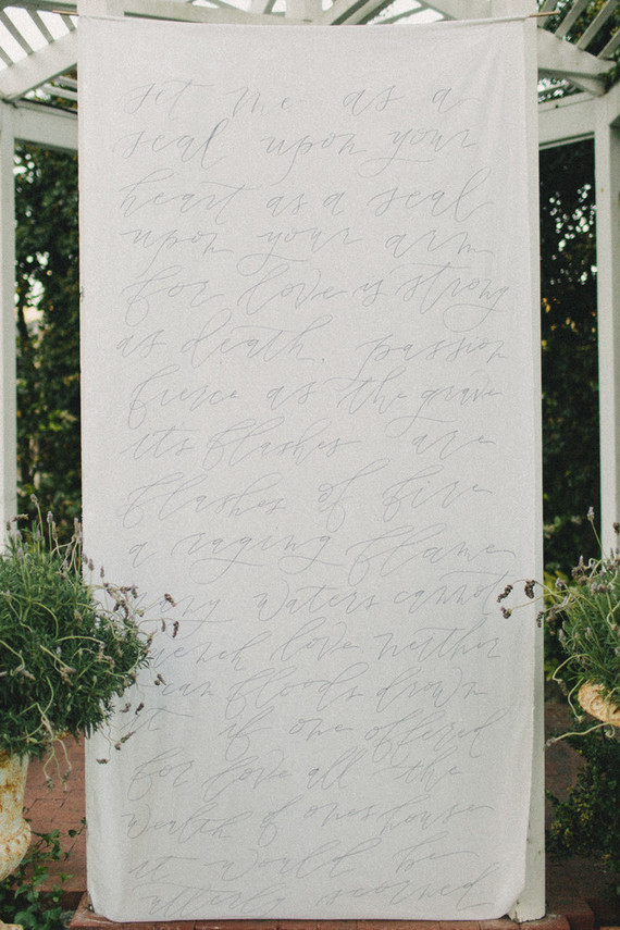 Calligraphy backdrop