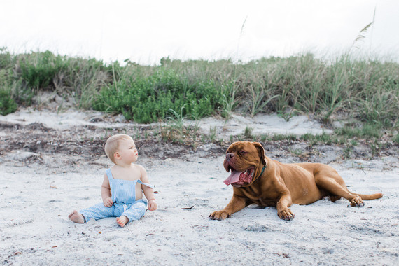 Summery matching sibling photos on the beach
