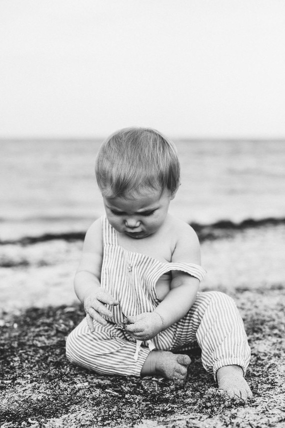 Summery matching sibling photos on the beach