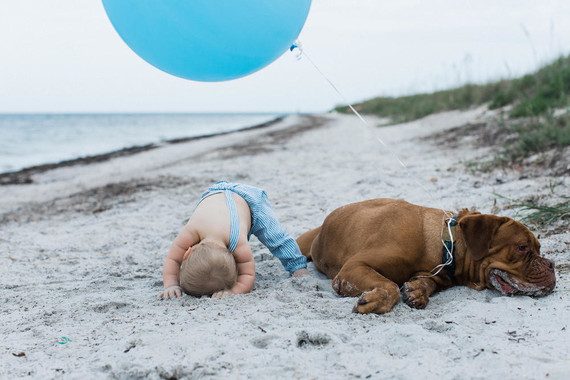 Summery matching sibling photos on the beach