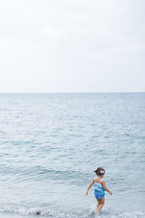 Summery matching sibling photos on the beach