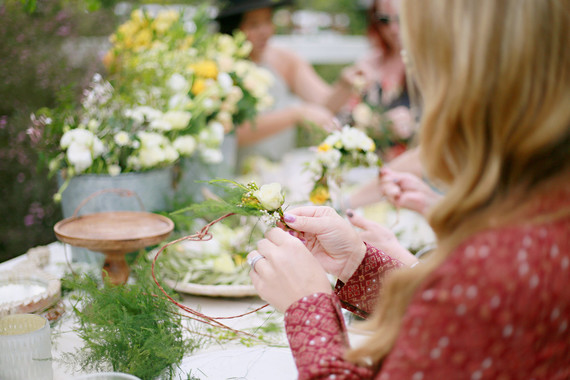 Pretty, rustic baby shower