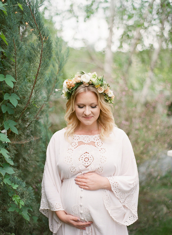 Pretty, rustic baby shower