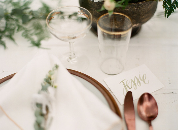 Pretty, rustic baby shower