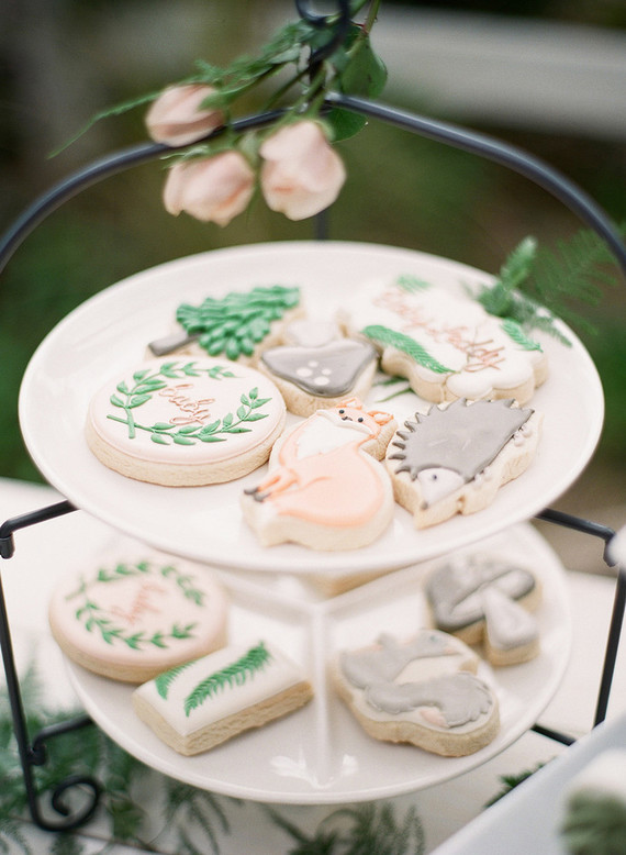 Pretty, rustic baby shower