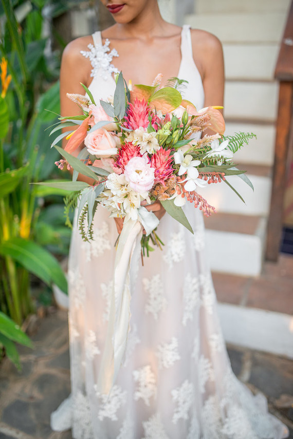 tropical costa rica wedding bouquet